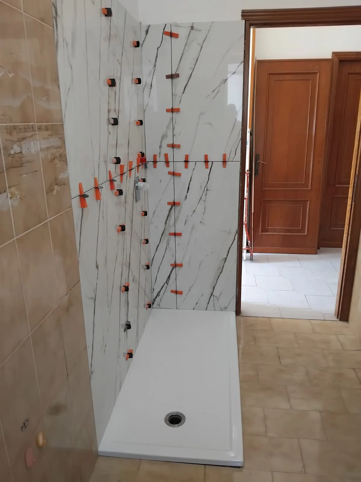 Posa del nuovo rivestimento
